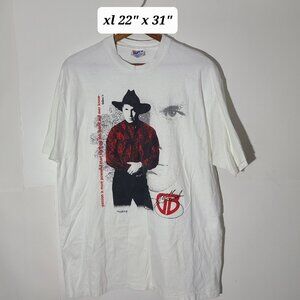 Vintage Garth Brooks 1992 "Passion is More Powerful....." Men's White XL T-Shirt